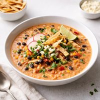 Creamy Bean Tortilla Soup