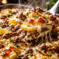 Creamy Beef Potato Bake
