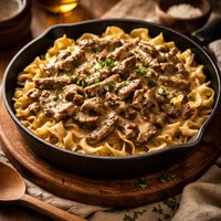 Creamy Beef Stroganoff