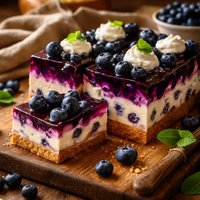Creamy Blueberry Jello Dessert