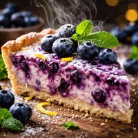 Creamy Blueberry Pie