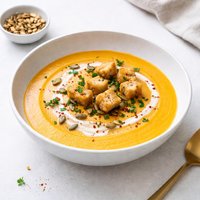 Creamy Butternut Squash Potato Soup Vegan