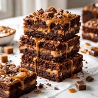 Creamy Caramel Treasure Brownies
