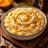Creamy Cheddar Mashed Potatoes