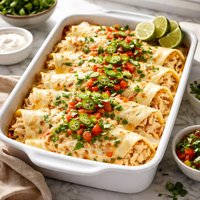 Creamy Cheesy Chicken Enchiladas