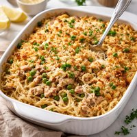 Creamy Cheesy Easy Tuna Tetrazzini