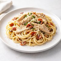 Creamy Chicken and Bacon Spaghetti