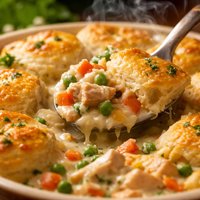Creamy Chicken and Biscuit Bake