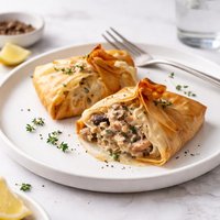 Creamy Chicken and Mushroom Phyllo Packets