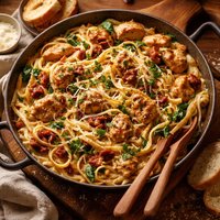 Creamy Chicken and Sun Dried Tomato Pasta