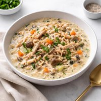 Creamy Chicken and Wild Rice Soup Crock Pot