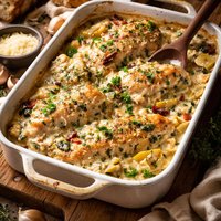 Creamy Chicken Artichoke Bake