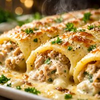 Creamy Chicken Manicotti