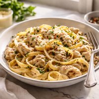 Creamy Chicken or Turkey with Pasta