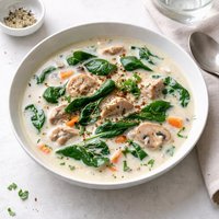 Creamy Chicken Spinach Soup