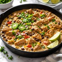 Creamy Chicken Taco Skillet