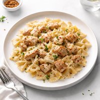 Creamy Chicken with Bow Tie Pasta