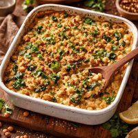 Creamy Chickpea and Tahini Casserole