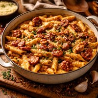 Creamy Chorizo and Chicken Pasta
