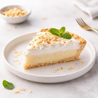 Creamy Coconut Pie with Its Own Crust