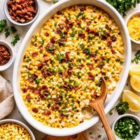 Creamy Corn and Bacon Bake