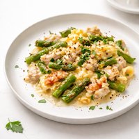 Creamy Crab and Asparagus Bake