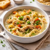 Creamy Crock Pot Chicken Noodle Soup