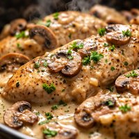 Creamy Crock Pot Chicken with Mushrooms