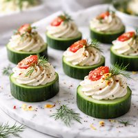 Creamy Cucumber Bites