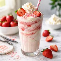 Creamy Dreamy Strawberry Vanilla Shake