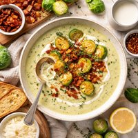 Creamy Easy Brussels Sprouts Soup