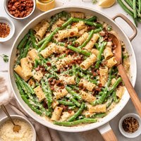 Creamy Green Beans and Pasta