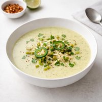 Creamy Green Chili and Cheese Soup