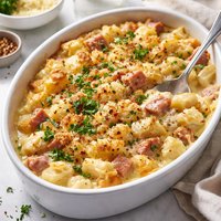 Creamy Ham and Gnocchi Bake