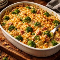 Creamy Ham Broccoli Hash Browns Casserole
