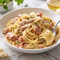 Creamy Ham Spaghetti