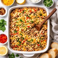 Creamy Hamburger Rice Casserole