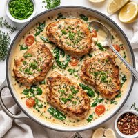 Creamy Herbed Pork Chops