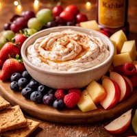 Creamy Lite Kahlua Fruit Dip