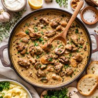 Creamy Liver and Mushroom Gravy