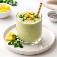 Creamy Mango Parsley Green Smoothie