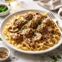 Creamy Meatball Stroganoff