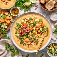 Creamy Melon Gazpacho