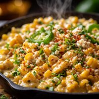 Creamy Mexican Corn on the Skillet