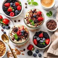 Creamy Mocha Berry Parfait