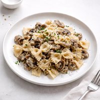 Creamy Mushroom Bow Ties