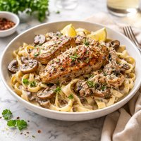 Creamy Mushroom Chicken and Pasta