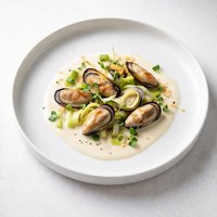 Creamy Mussel and Leek Appetiser