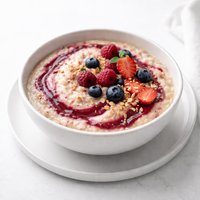 Creamy Oatmeal Berry Swirl