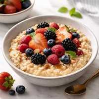 Creamy Oatmeal with Mixed Berries
